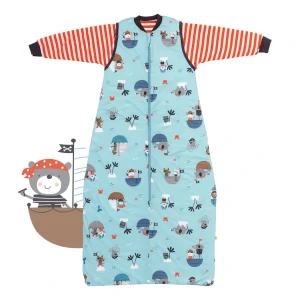 Piráti CELOROČNÝ spací vak odopínateľnými rukávmi 12-36 mesiacov, 110cm